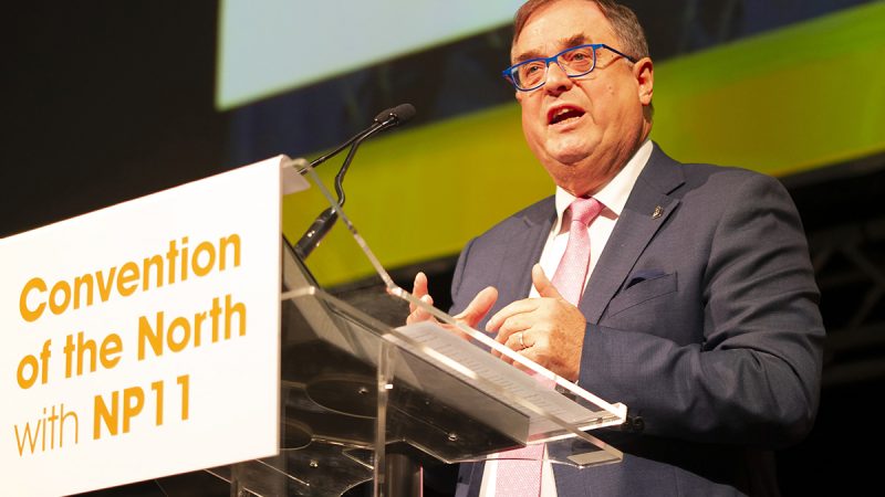 Roger Marsh speaks at The Convention of the North with NP11